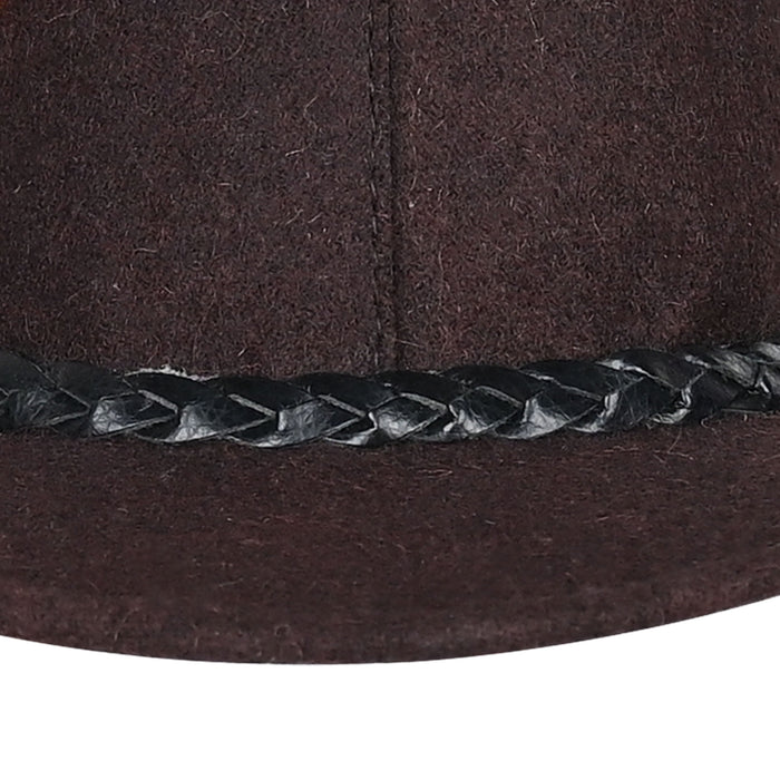 Hat with black ribbon
