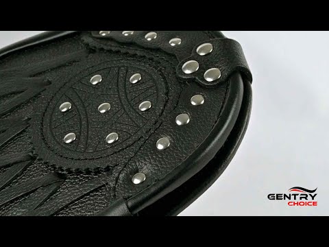 Scottish Sporran Celtic Craft Stone Highlander Black Sporran