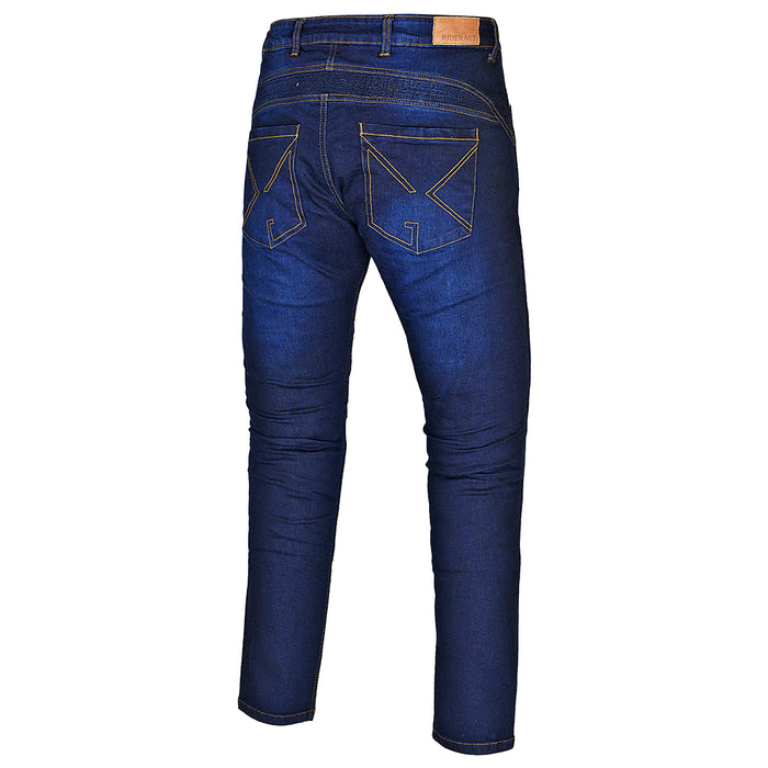 Trendy biker fashion jeans Motorbike pants Style kevlar Jeans Dark Blue