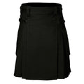 cargo utility kilt black kilt