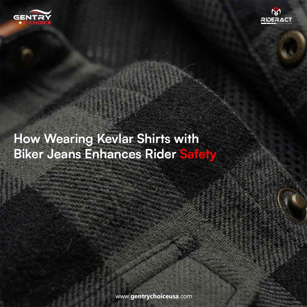 How Wearing Kevlar Shirts with Biker Jeans Enhances Rider Safety