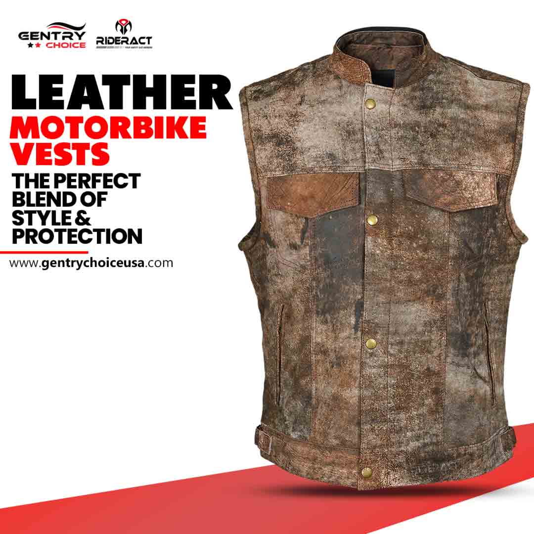 Good Rider Vests Leather Motorbike Vests USA | Biker Vests for Riders – Gentry Choice USA