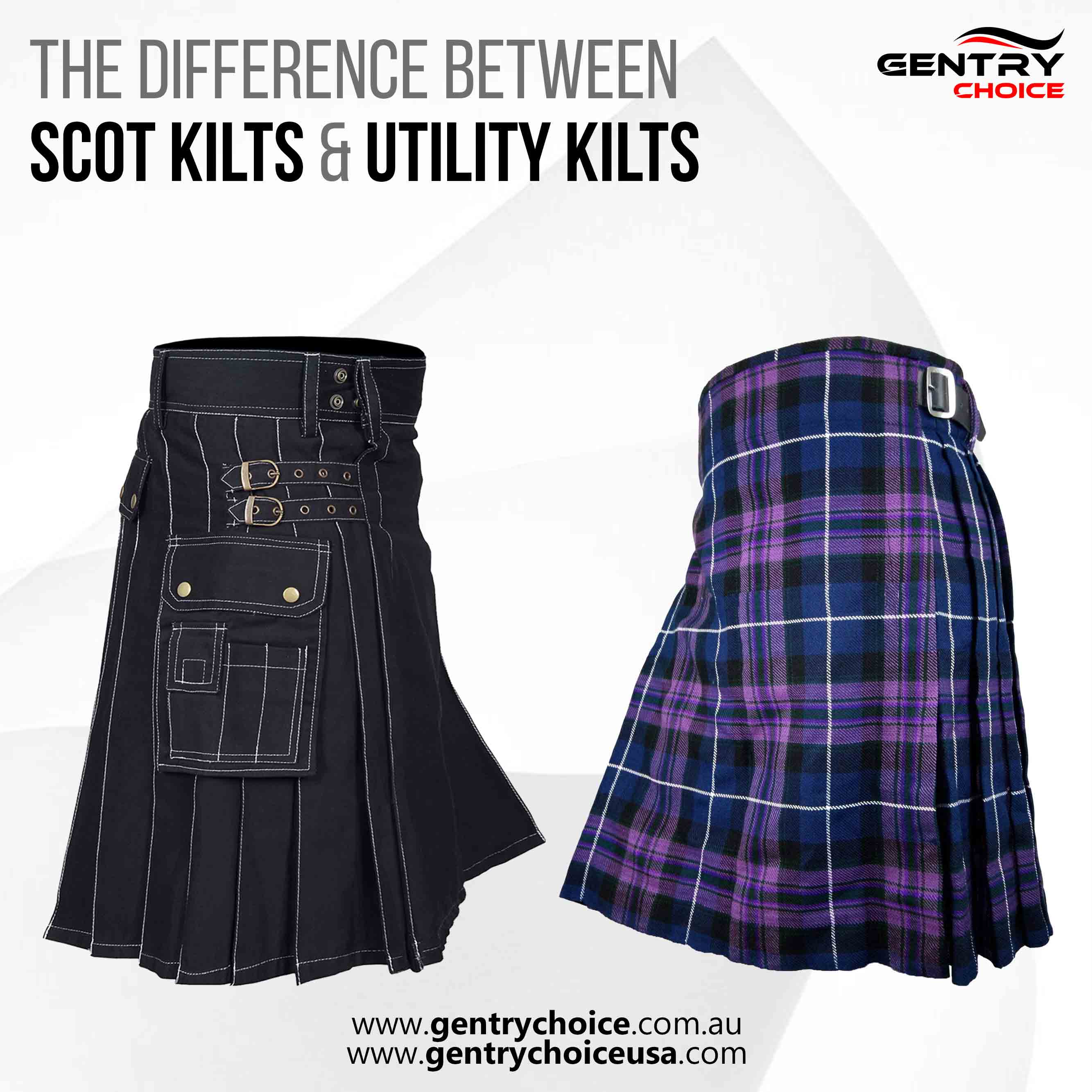 Scots Kilts vs. Utility Kilts: Key Differences Explained