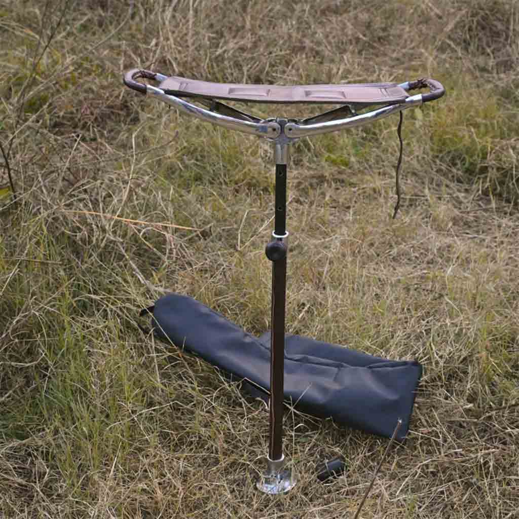 Gentry Choice® Leather Walking Stick Seat – Venator Coffee Brown