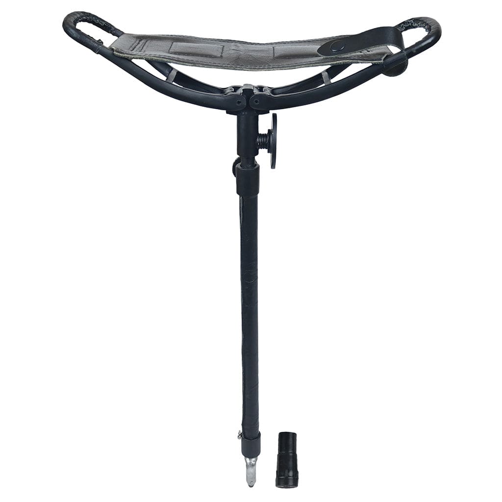 Gentry Choice® Shooting Stick Spectator – Leather Walking Stick Seat (Black)