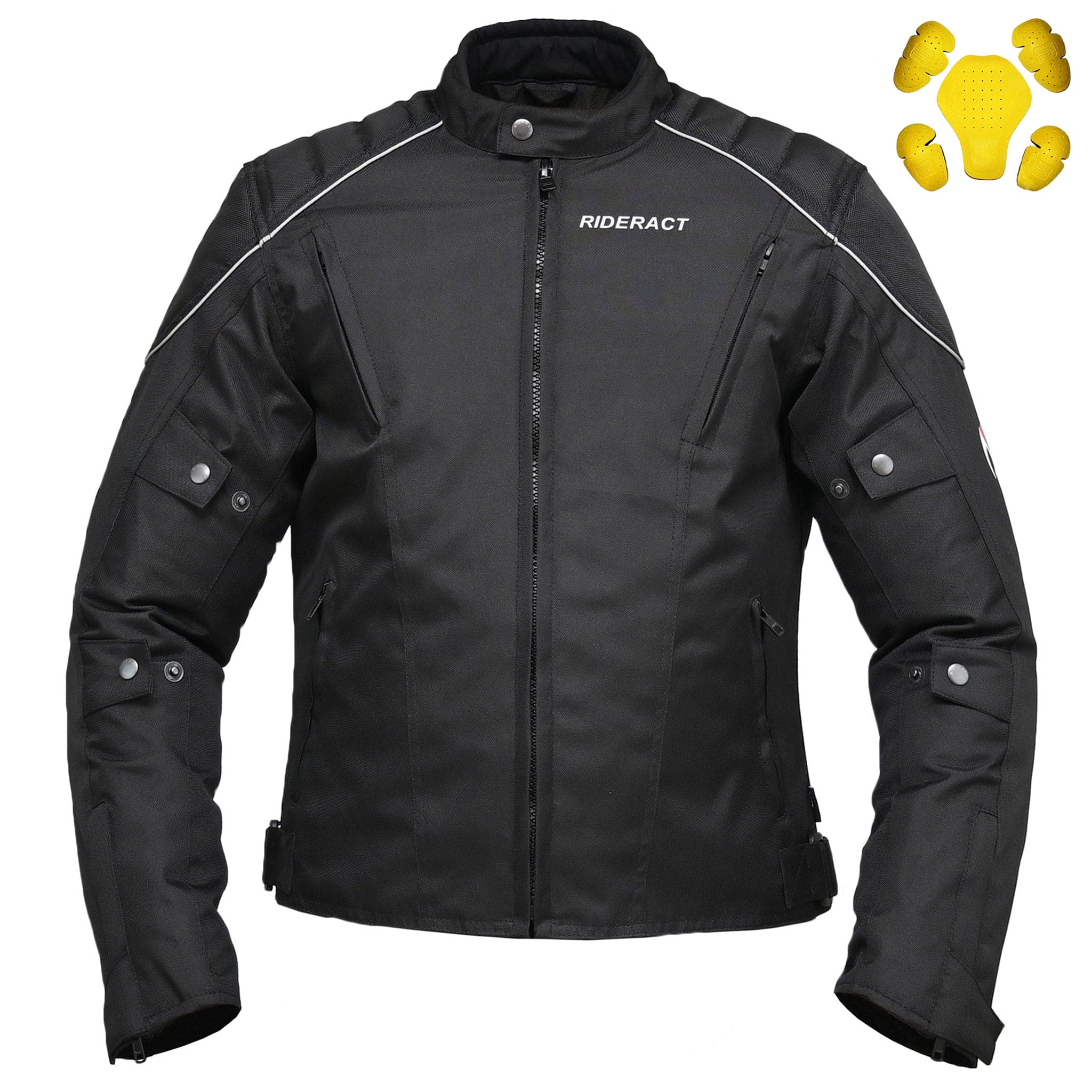 RIDERACT® Cordura Waterproof Motorcycle Jacket | Classic Riding Jacket
