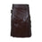 Gentry Choice Customized leather kilt brown