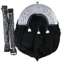 Black fur Scottish sporran