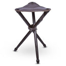 Tripod stool wood and leather