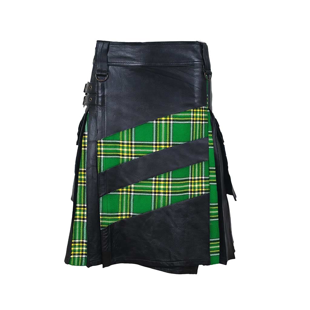 Customized Hybrid Leather Kilt – Irish Heritage Style