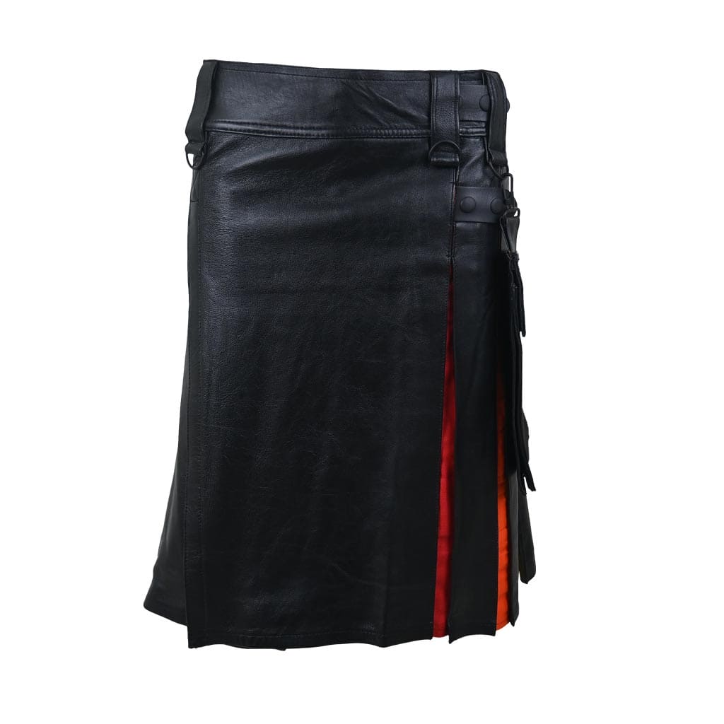 Gentry Choice Customized leather kilt Rainbow