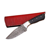 Damascus Skinning Knife with Sheath