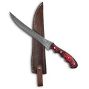 Handmade Damascus Fillet Knife  with Sheath