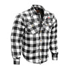 Image of motorcycle flannel shirt