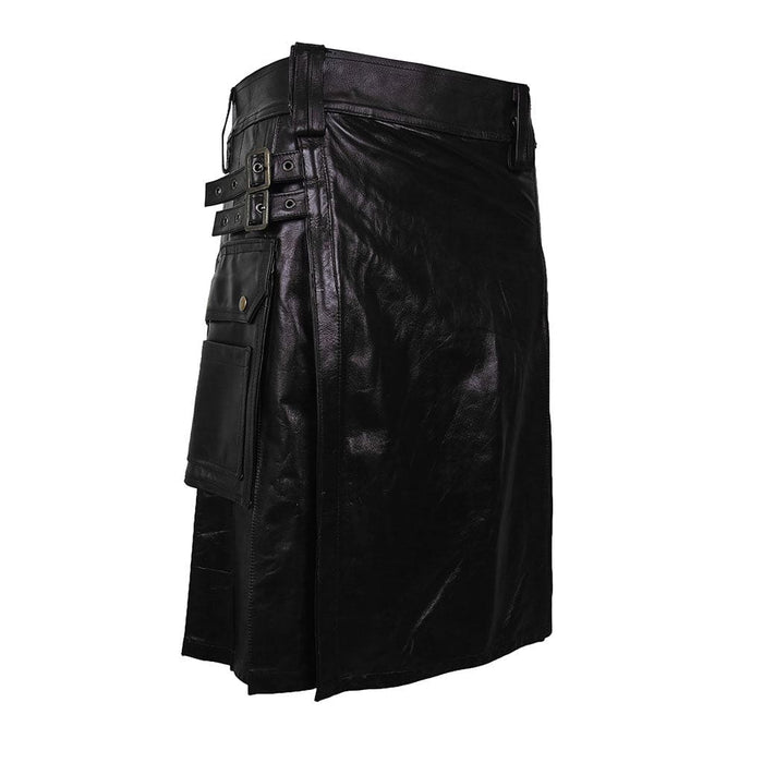 Leather kilt for men