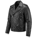 RIDERACT® Brando Motorcycle Jacket Native | Leather Biker jacket with CE Armour