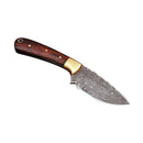 Damascus Skinner Knife Rain-Drop