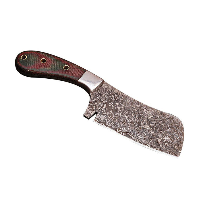 meat cleaver knife damascus raindrop