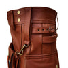 Image of Brown leather kilt