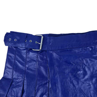 Men leather kilt with buckles