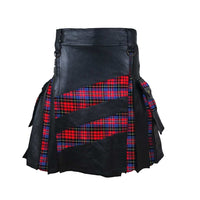 Black leather kilt