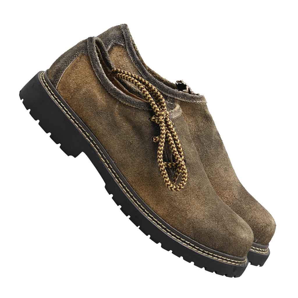 Authentic Lederhosen Shoes Antiqued Brown