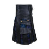 Image of Customized leather kilt with pockets