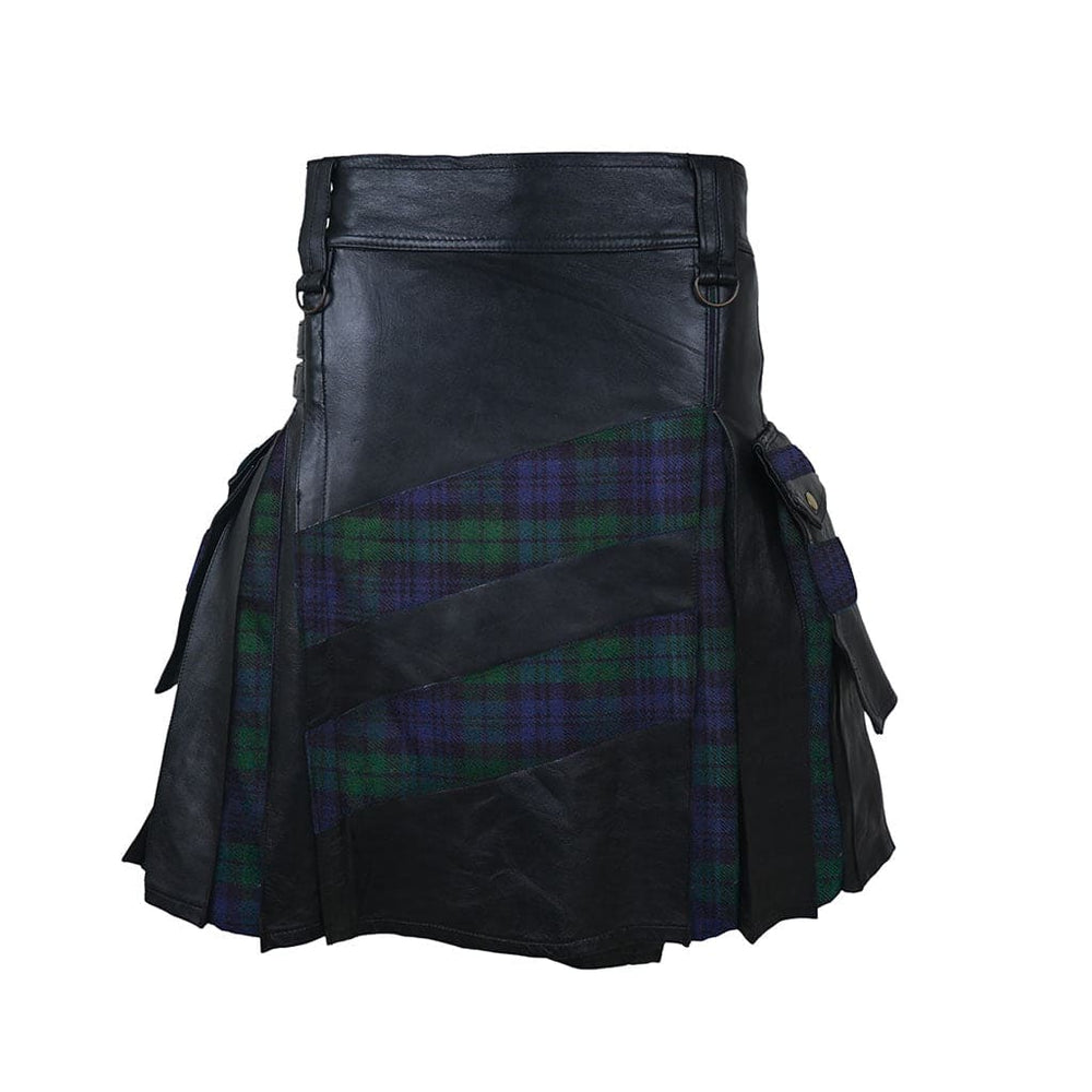 Gentry Choice Customized leather kilt Black Watch