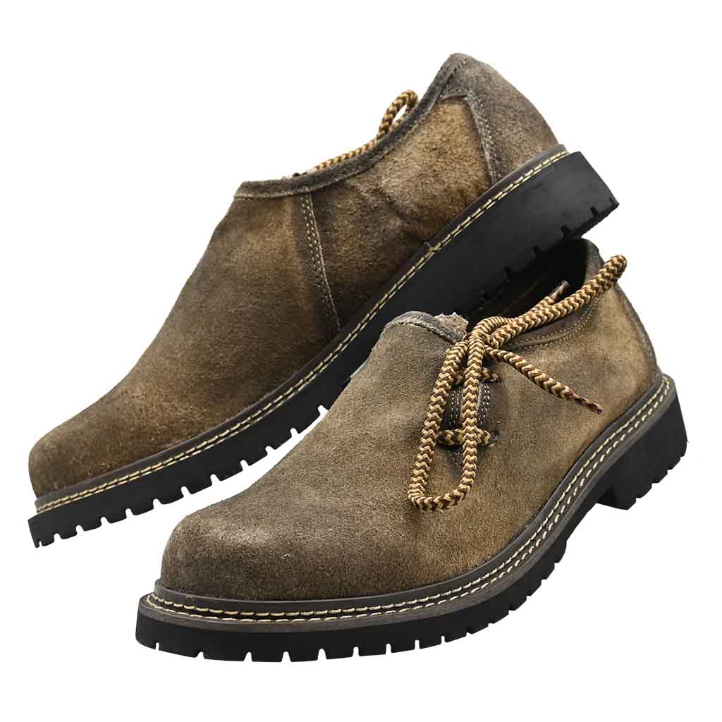 Authentic Lederhosen Shoes Antiqued Brown