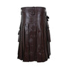 Image of Customized Classic Utility Leather Kilt Brown