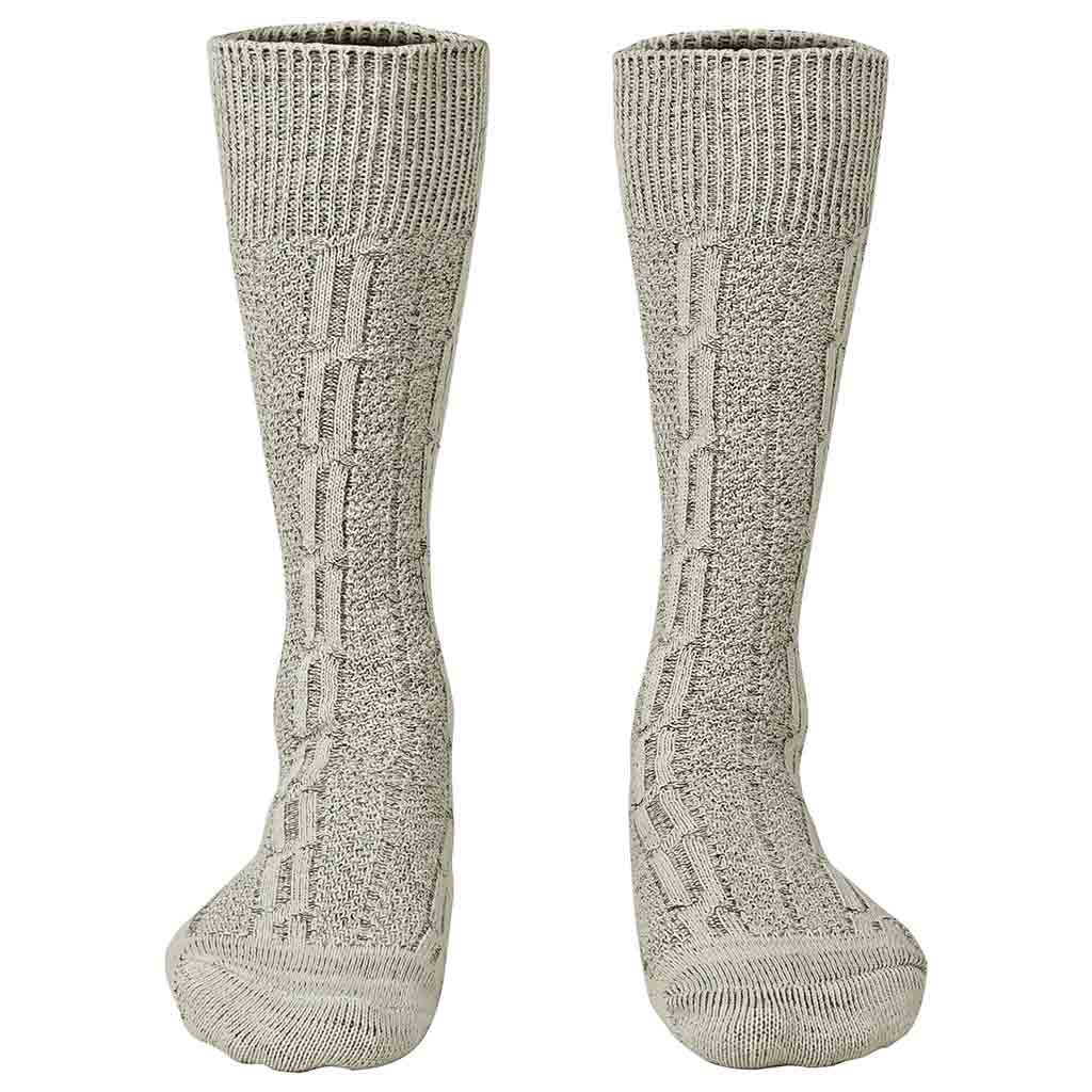 Authentic Mens Oktoberfest Socks Grey Classic Lederhosen Socks