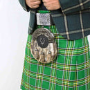 Scottish sporran with engraved cantle and antler crest detail