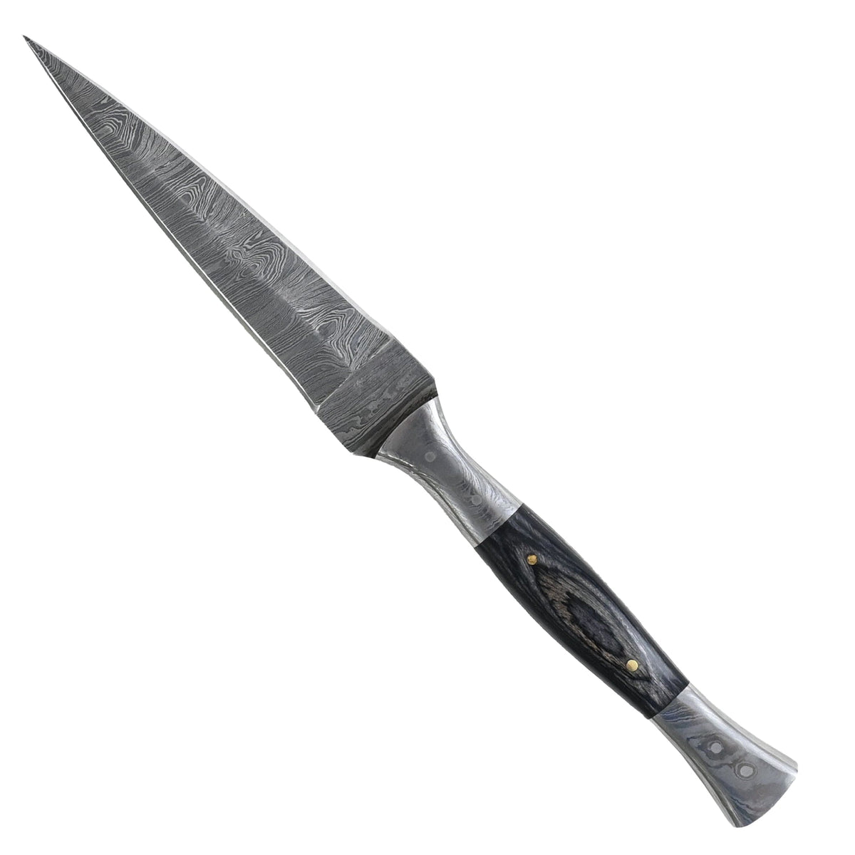 Gentry Sharp Damascus Two Side Blade Boot Knife Dagger Knife Hunting Sharp Knife ...