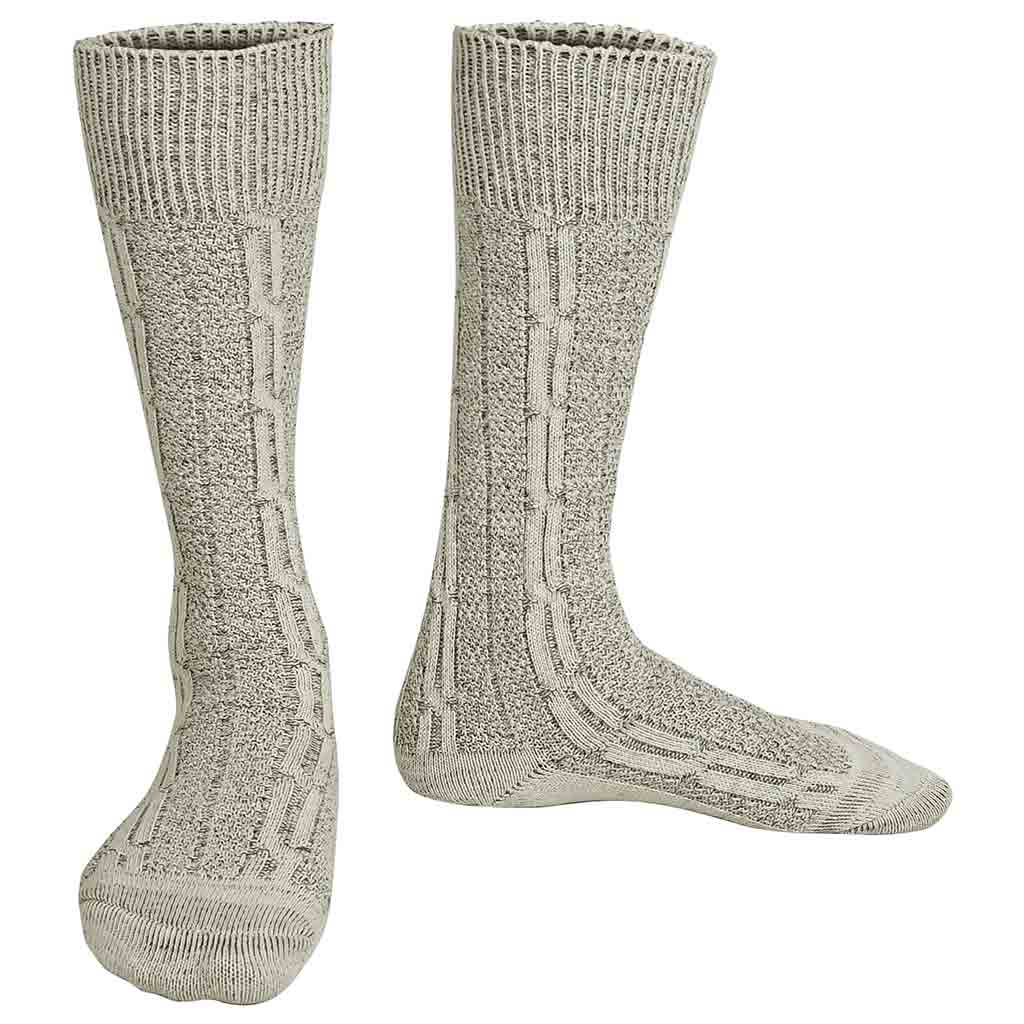 Authentic Mens Oktoberfest Socks Grey Classic Lederhosen Socks