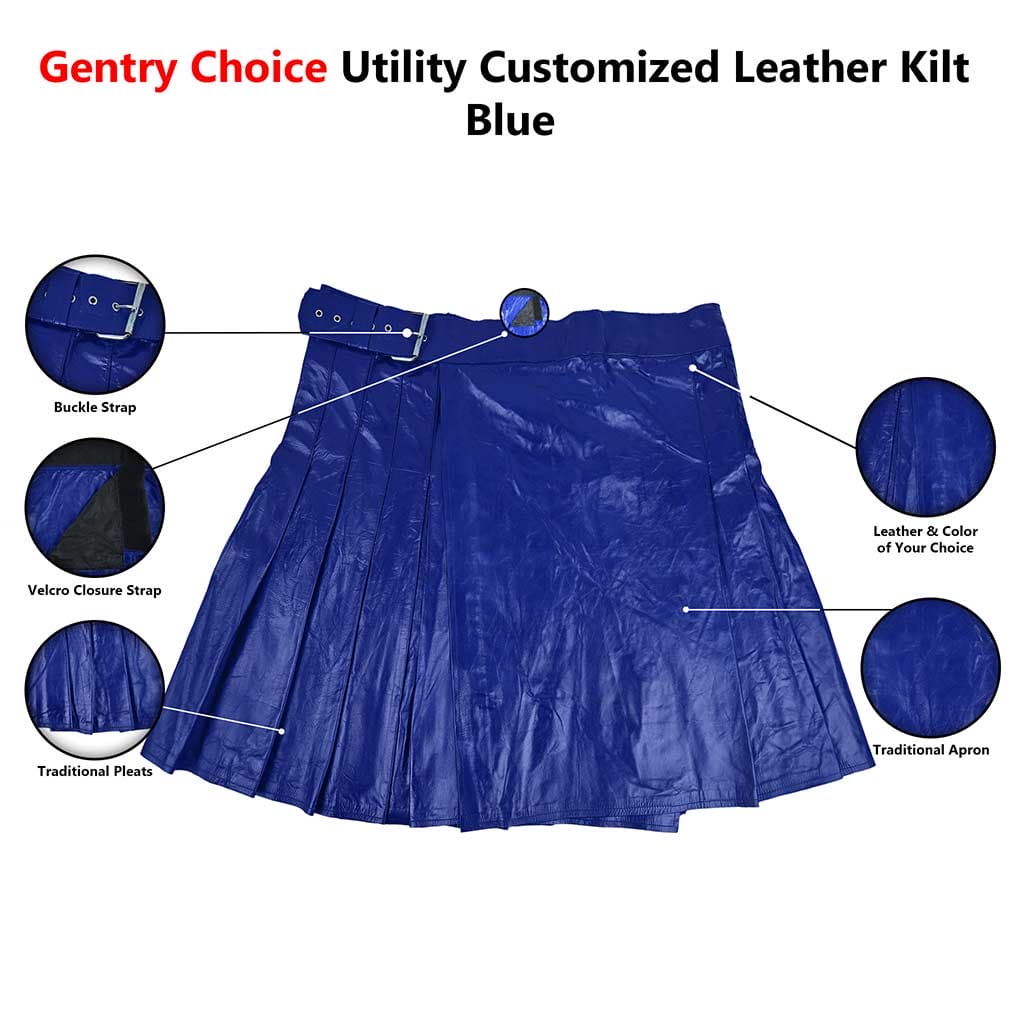 Gentry Choice customized leather kilt infographics