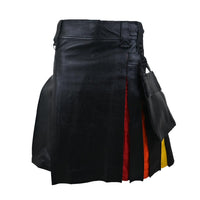 Leather Kilt Rainbow