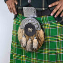Scottish sporran with brown fur front