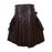 Brown utility kilt leather for men