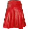 Image of Red leather kilt for men