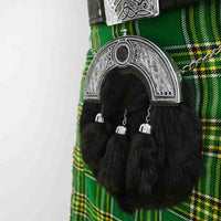 Highland sporran with black fur