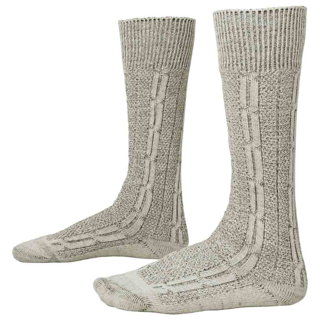 Authentic Bavarian Socks Grey Classic Oktoberfest outfit