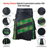 Image of Gentry Choice Customized Hybrid Leather Kilt Irish Heritage infographics