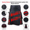 Image of Gentry Choice Hybrid customize leather kilt Royal Stewart