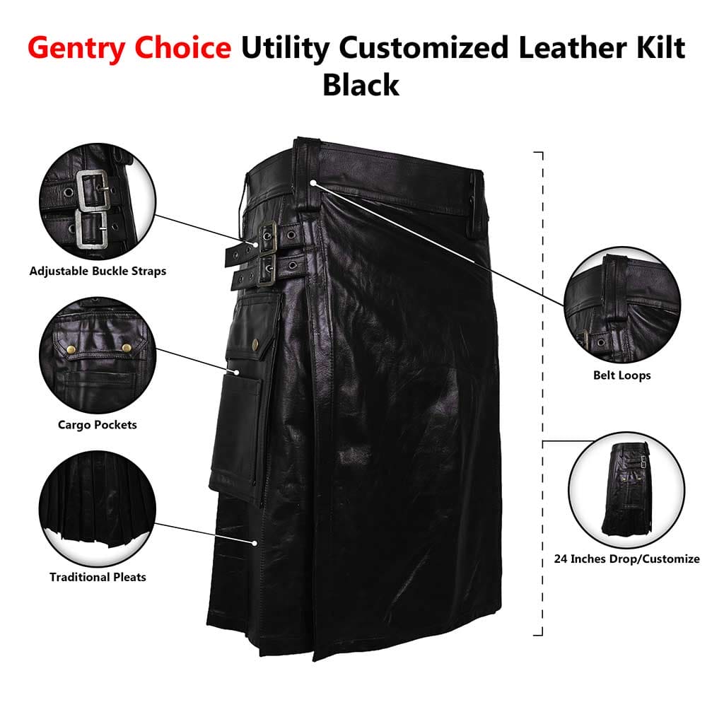 Gentry Choice Customized leather kilt infographics 