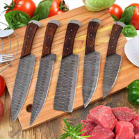 damascus knife set