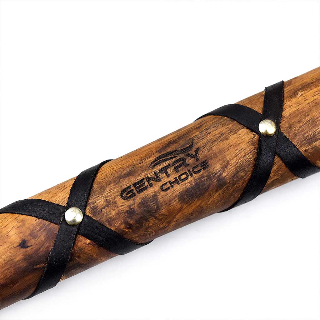 Viking Axe Carbon Steel Hatchet with Rose-wood Handle & Leather
