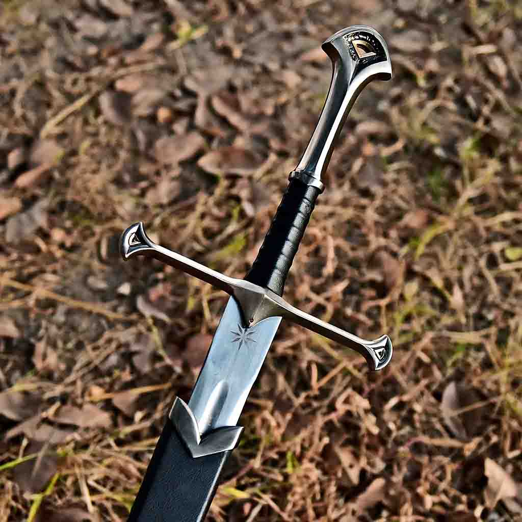 Leather handle Anduril sword