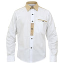 Authentic Bavarian Shirt white front view