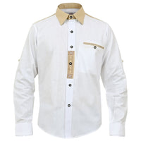 Authentic Bavarian Shirt white front view