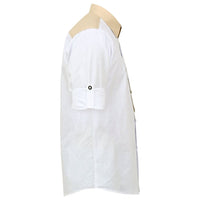 Authentic Oktoberfest Bavarian White Shirt Side angle